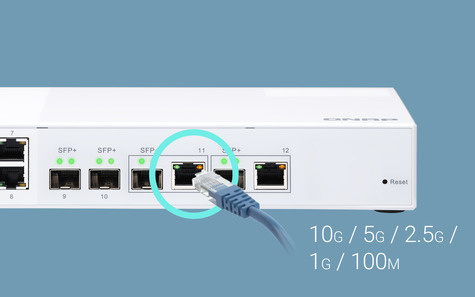 QNAP QSW-M408-2C Layer 2 Web Managed Switch