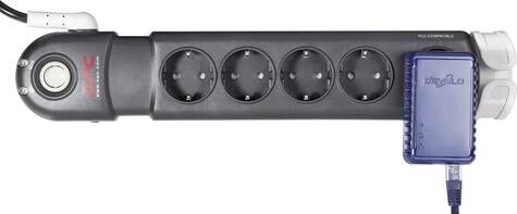 APC APC Essential SurgeArrest 5 (1 PLC Compatible) outlets 230V Type F Zwart 5 AC-uitgang(en) 1,83 m