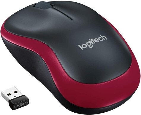 Logitech M185 red