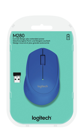 Logitech M280 Optical USB Blauw Retail Wireless