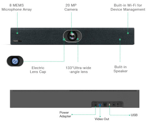 Yealink UVC40 USB Camera incl. microfoon en speaker