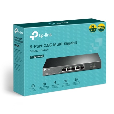 TP-Link 5Port 2,5Gb Metalen behuizing