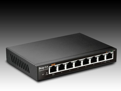 DrayTek VigorSwitch G1080 8 poorts Gigabit  Smart Lite managed switch