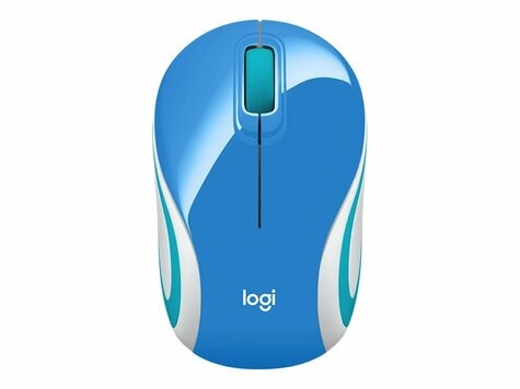 Logitech M187 Optical USB Blauw-Oranje Retail Wireless