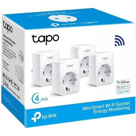 TP-Link Smart mini Wifi-stopcontact TAPO110 set van 4