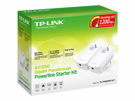 TP-Link TP-LINK TL-PA8010P Kit AV1200 Gigabit Powerline Starter Kit