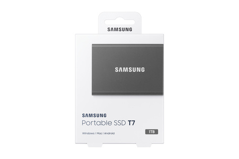 Samsung Samsung 1,0TB T7 SSD NVMe/Zwart/USB-C/1050/1000