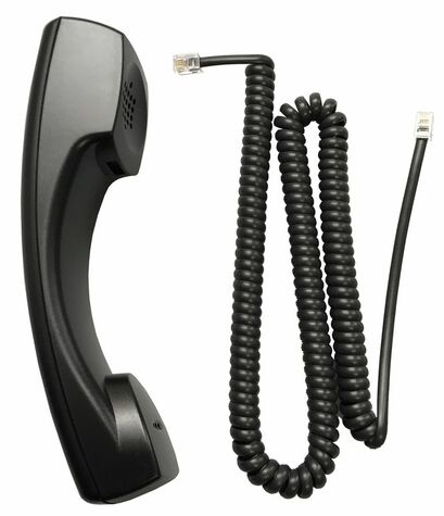 Poly Voice handset and cord for VVX 201
