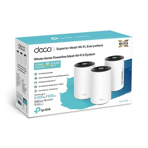 TP-Link Deco PX50 3000Mbps Gigabit Set van 3