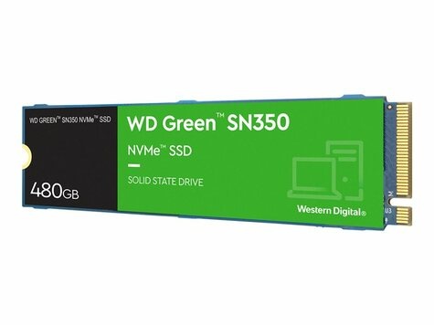 Western Digital 480GB M.2 PCIe NVMe WD Green SN350 TLC/2400/1650