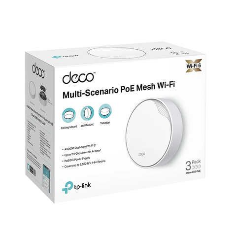 TP-Link Deco X50-PoE AX3000 set van 3