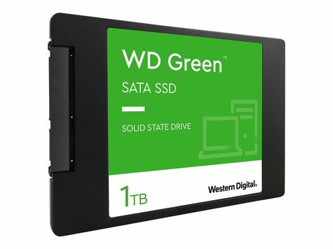 Western Digital SSD WD Green  2,5" (6.4cm)   1TB SATA3             7mm intern