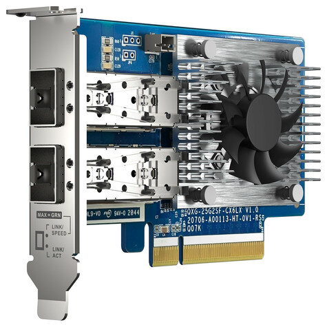 QNAP QXG-25G2SF-CX6 Netwerkadapter PCIe 25GBE SFP28