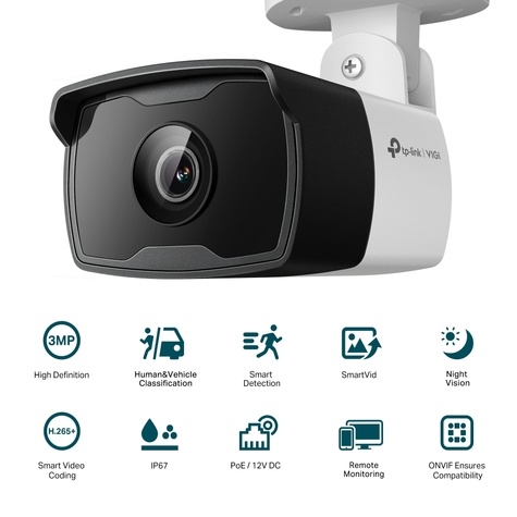 TP-Link 3MP Outdoor Bullet Network Camera