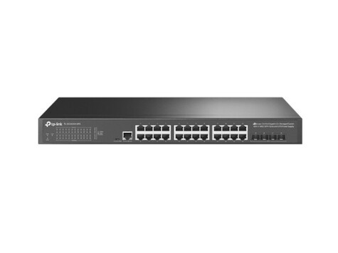 TP-Link JetStream 24-Port Gigabit L2+ Managed Switch 4 10GE SFP+ Slots and UPS Power Supply