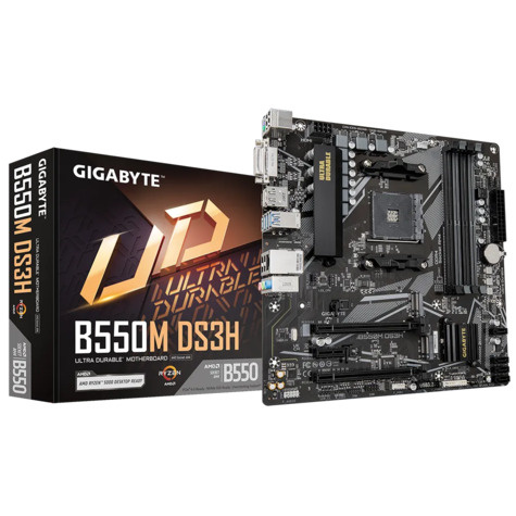 Gigabyte Gigabyte AM4 B550M DS3H - 2xM.2/HDMI/DVI