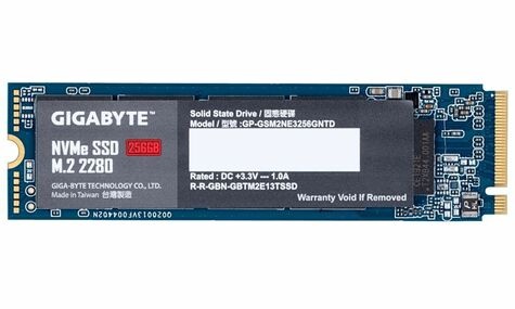 Gigabyte SSD 256GB Gigabyte M.2  PCI-E   NVMe