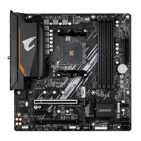 Gigabyte B550M AORUS ELITE - 1.0 - motherboard - micro ATX - Socket AM4 - AMD B550