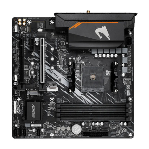 Gigabyte B550M AORUS ELITE - 1.0 - motherboard - micro ATX - Socket AM4 - AMD B550