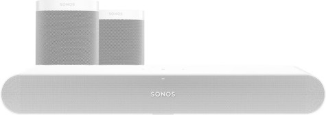 Sonos Ray 3.0 + One SL (2 x) Wit