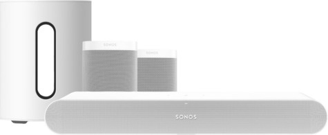 Sonos Ray 5.1 + One SL (2 x) + Sub Mini Wit