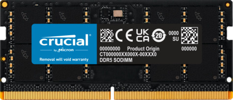 Crucial SODIMM 32GB DDR5/4800 CL40