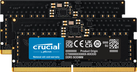 Crucial SODIMM 16GB DDR5/4800 CL40 (2x 8GB)