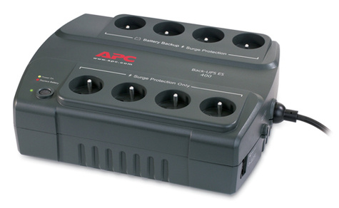 APC Back-UPS 400, FR Stand-by (Offline) 0,4 kVA 240 W 8 AC-uitgang(en)
