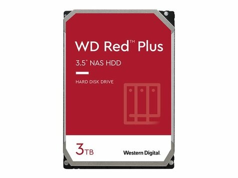 Western Digital WD 3TB SATA III 256MB RED Plus NAS HDD (WD30EFPX)