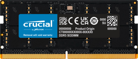 Crucial SODIMM 8GB DDR5/4800 CL40