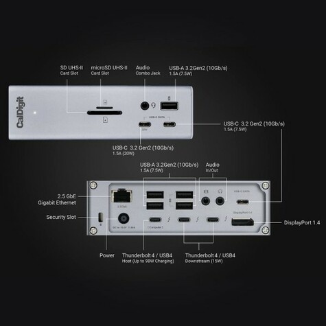 CalDigit TS4 Thunderbolt Station 4 Plus Space Grey