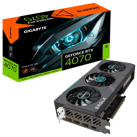 Gigabyte Gigabyte RTX4070 EAGLE OC         12GB GDDR6X HDMI 3xDP