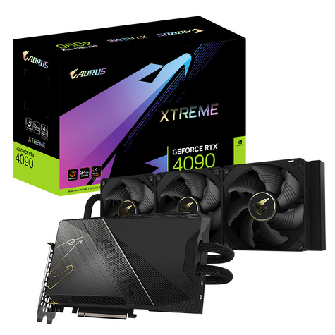 NVIDIA AORUS GeForce RTX 4090 XTREME WATERFORCE 24G - OC Edition - graphics card - NVIDIA GeForce RTX 4090 - 24 GB