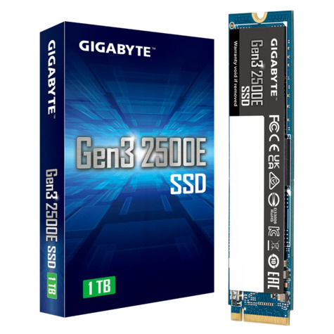 Gigabyte SSD   1TB Gigabyte Gen3 2500E   PCI-E 3.0   NVMe 1.3