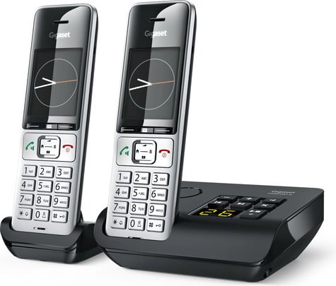 Draadloze Telefoon Gigaset COMFORT 500A duo zilver-zwart
