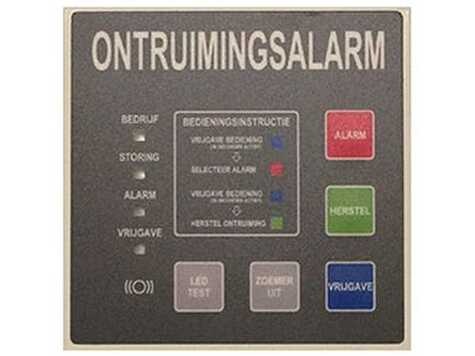 Ascom Ontruimingspaneel met opbouwrand