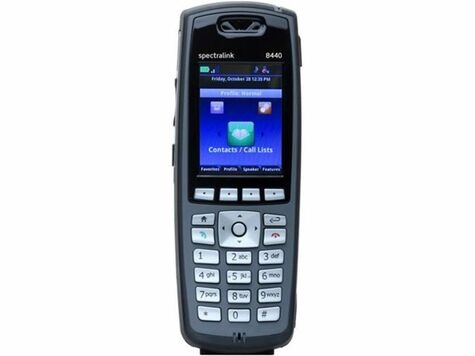 Spectralink 8440, Black handset with Lync, without batt. & charger