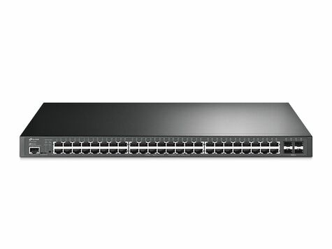 TP-Link Omada JetStream 52-Port Gigabit and 4-Port 10GE SFP+ L2+ Managed Switch with 48-Port PoE+