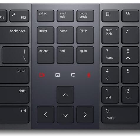 DELL KB900 toetsenbord RF-draadloos + Bluetooth QWERTY US International Grafiet