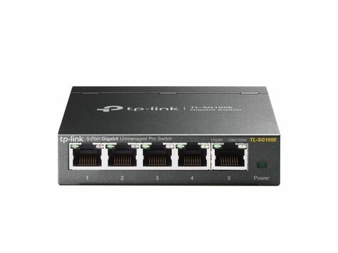 TP-Link TP-Link TL-SG105 5-Port Metal Gigabit Switch - switch - 5 poorten - onbeheerd