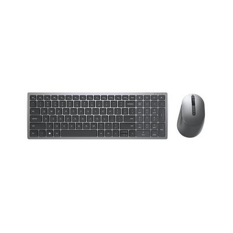DELL DELL KM7120W toetsenbord Inclusief muis RF-draadloos + Bluetooth QWERTY Grijs, Titanium, UK VERSIE
