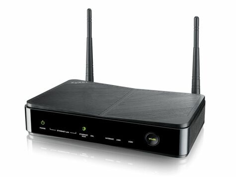 ZyXel VDSL2 /ADSL2+ Annex A VPN gateway, 4GE LAN, 2 USB 2.0, 802.11n, 20 IPsec VPN, VDS