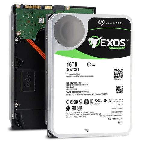 Seagate 8.9cm (3.5")  16TB SAS3  Exos X16 512e 7200 256MB