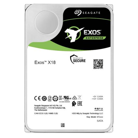 Seagate Exos X18 ST14000NM000J - hard drive - 14 TB - SATA 6Gb/s