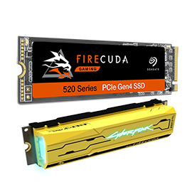 Seagate FireCuda 520 ZP1000GV30012 - SSD - 1 TB - PCIe 4.0 x4 (NVMe)