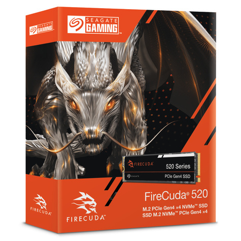 Seagate FireCuda 520 ZP1000GV30012 - SSD - 1 TB - PCIe 4.0 x4 (NVMe)