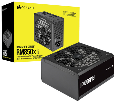 Corsair RMx Shift Series RM850x 850 Watt 80 PLUS GOLD Certified Fully Modular Power Supply