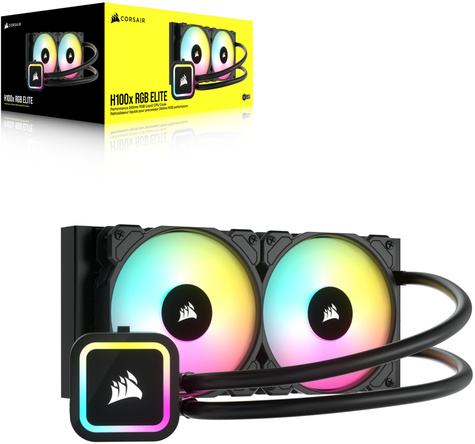 Corsair H100x RGB ELITE 240mm Radiator Liquid CPU Cooler v2