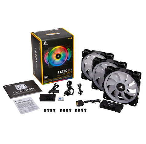 Corsair LL120 RGB LED Fan 3 Pack Light Node Pro