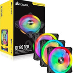 Corsair Corsair QX RGB Series iCUE LINK QX120 RGB 120mmMagnetic Dome RGB Fan Starter Kit